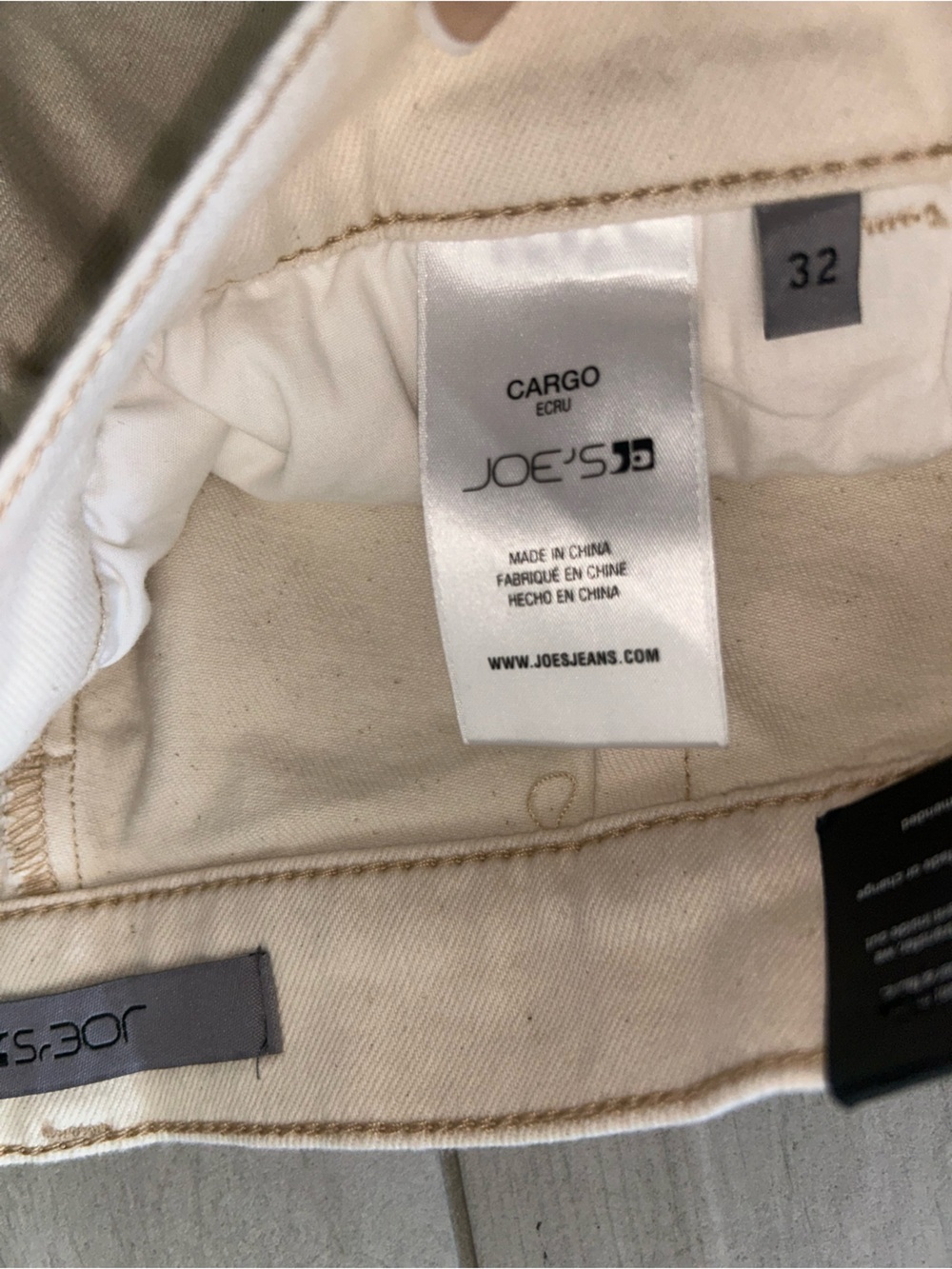 NEW Joe's Jeans Women’s Wide Leg Cargo Pants Ecru Size 32 - Picture 5 of 11